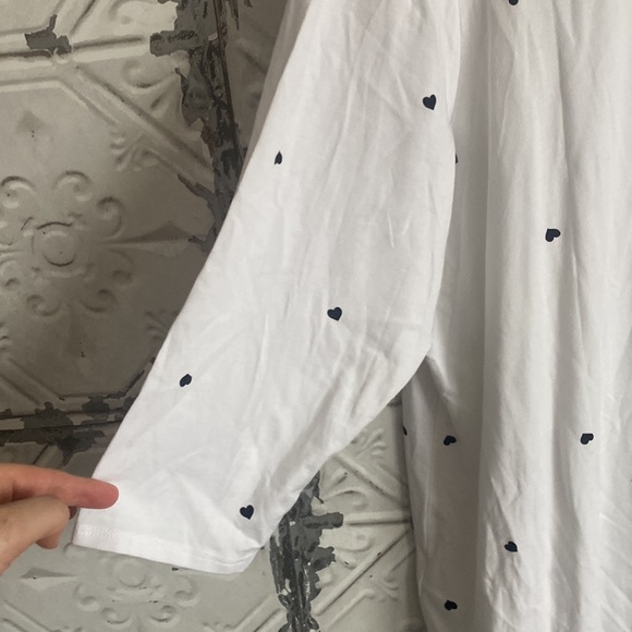 Adorable heart pattern modal blend Cynthia rowley top - Picture 6 of 6